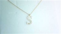 Halskette Bolzoni Dame Lettere e simboli in Gelbgold Diamante 0.08 Ct C0602-S-OG - C0602-S-OG
